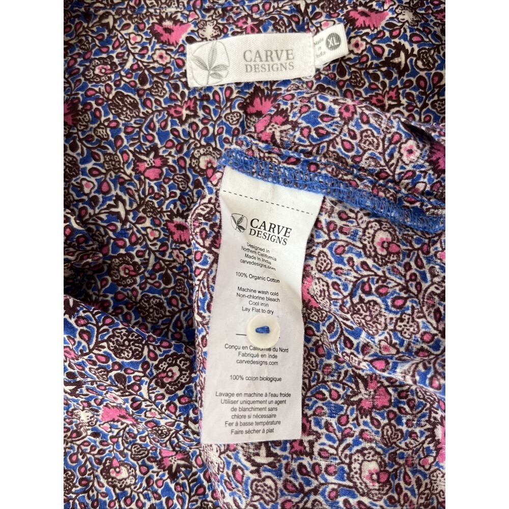 Matilda Jane / Carve Designs XL Ditsy Floral Boho Tunic Shirts Tops Lot Of 2 - Picture 6 of 11